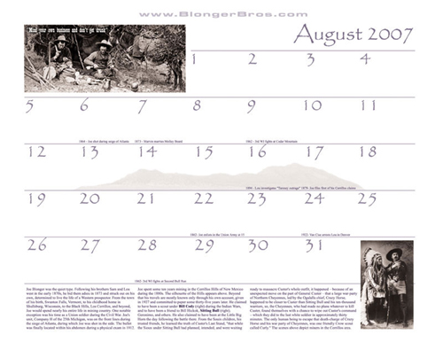 2007 calendar august