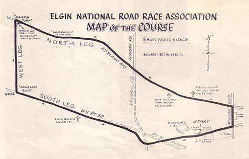 Elgin Road Race Map