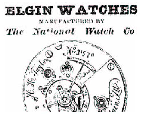 Elgin Watch ad