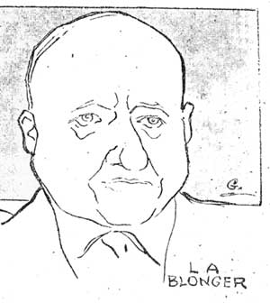 Lou Blonger, courtroom sketch