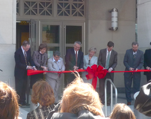 Cindy Van Cise at the jail dedication